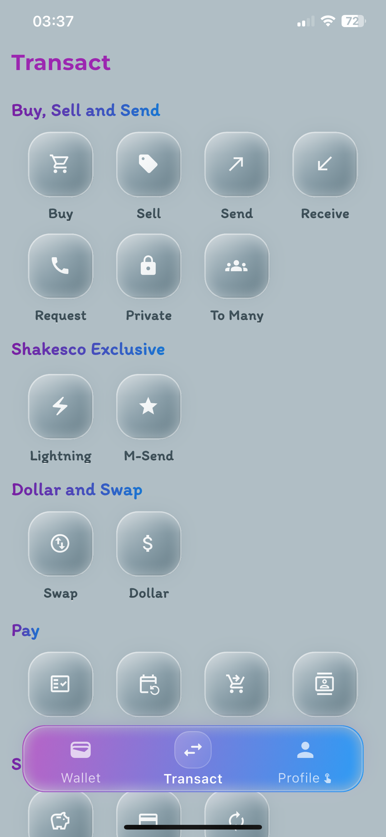 Shakesco Trading Interface